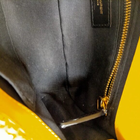 Saint Laurent Shoulder Bag Yellow Straw 995-070325 - Picture 9 of 13